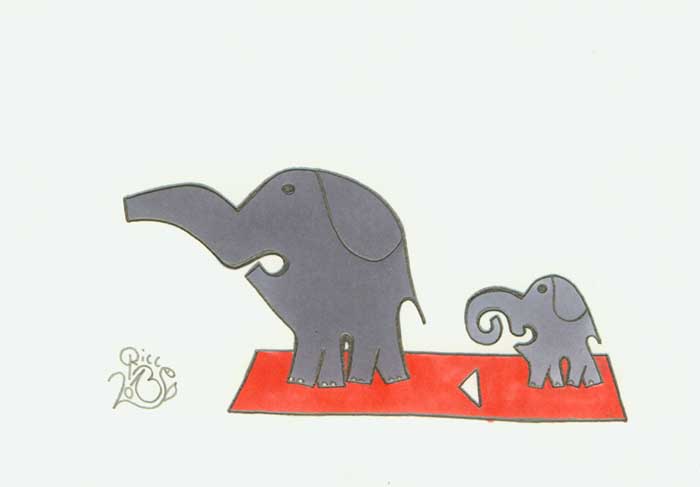Elefant und Elefäntchen